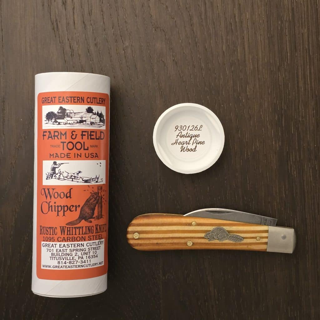 Great Eastern Cutlery #930126 L Antique Heart Pine Wood