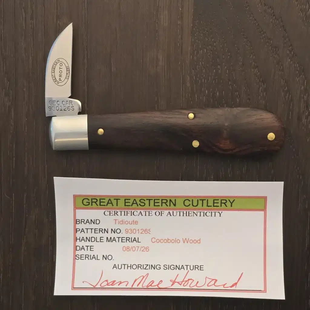 Great Eastern Cutlery #930126 S (short) Cocobolo Wood PROTOTYPE - Image 2