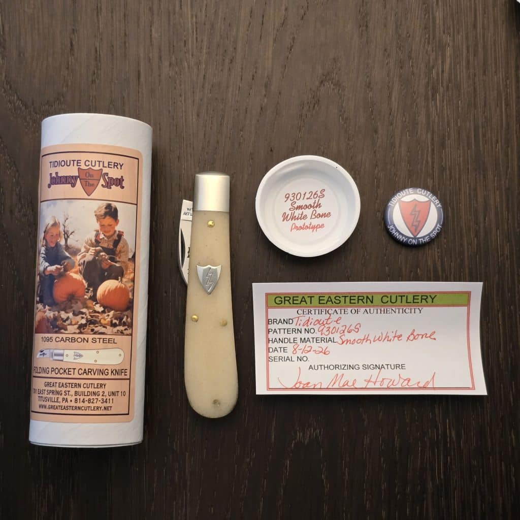 Great Eastern Cutlery #930126 S (short) Smooth White Bone PROTOTYPE
