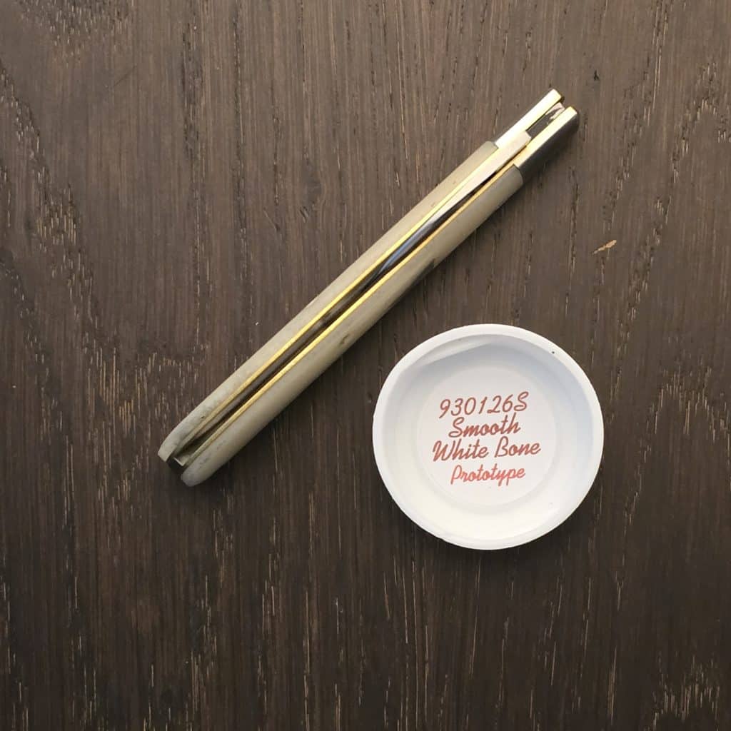 Great Eastern Cutlery #930126 S (short) Smooth White Bone PROTOTYPE - Image 2