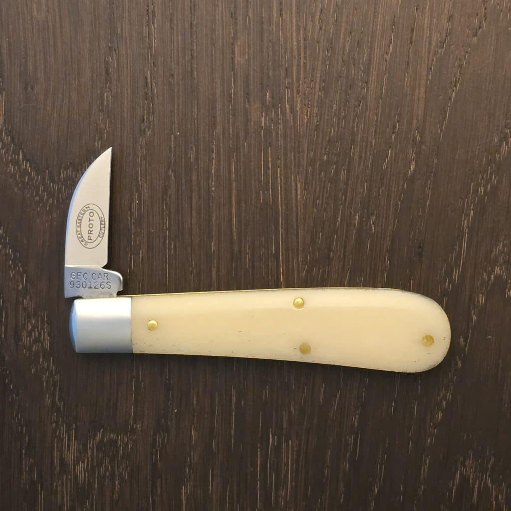 Great Eastern Cutlery #930126 S (short) Smooth White Bone PROTOTYPE - Image 4