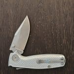 Demko Shark Lock 4" W/ Custom Aluminum scales and Original Black G10 Scales in CPM 20CV (gently used)