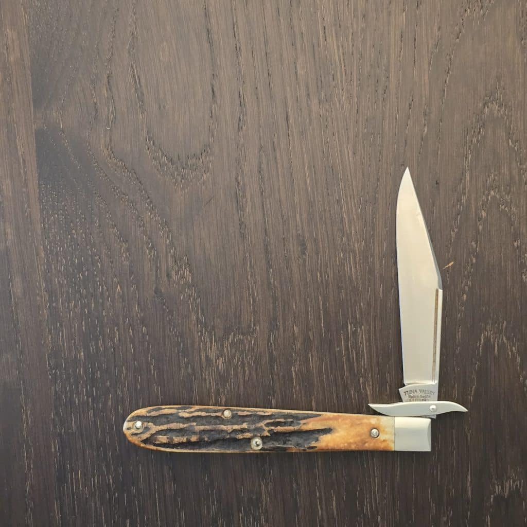 Tuna Valley Cutlery Mountain Cougar Genuine Stag Clip Blade w/154CM (1 of 30) - Image 2
