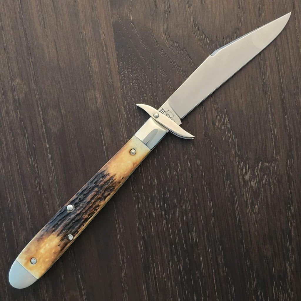 Tuna Valley Cutlery Mountain Cougar Genuine Stag Clip Blade w/154CM (1 of 30) End Cap – gallery image 2
