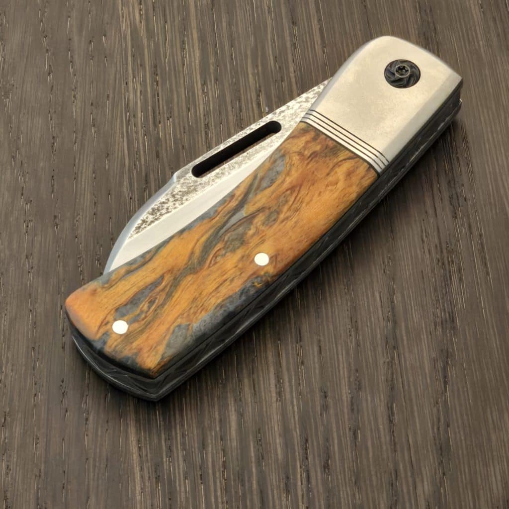 K'Roo Custom Eagle Chunky Frank in Dyed Karelian Burch Burl and Magnacut Created 8/2026 by W. O'Kelly – gallery image 3