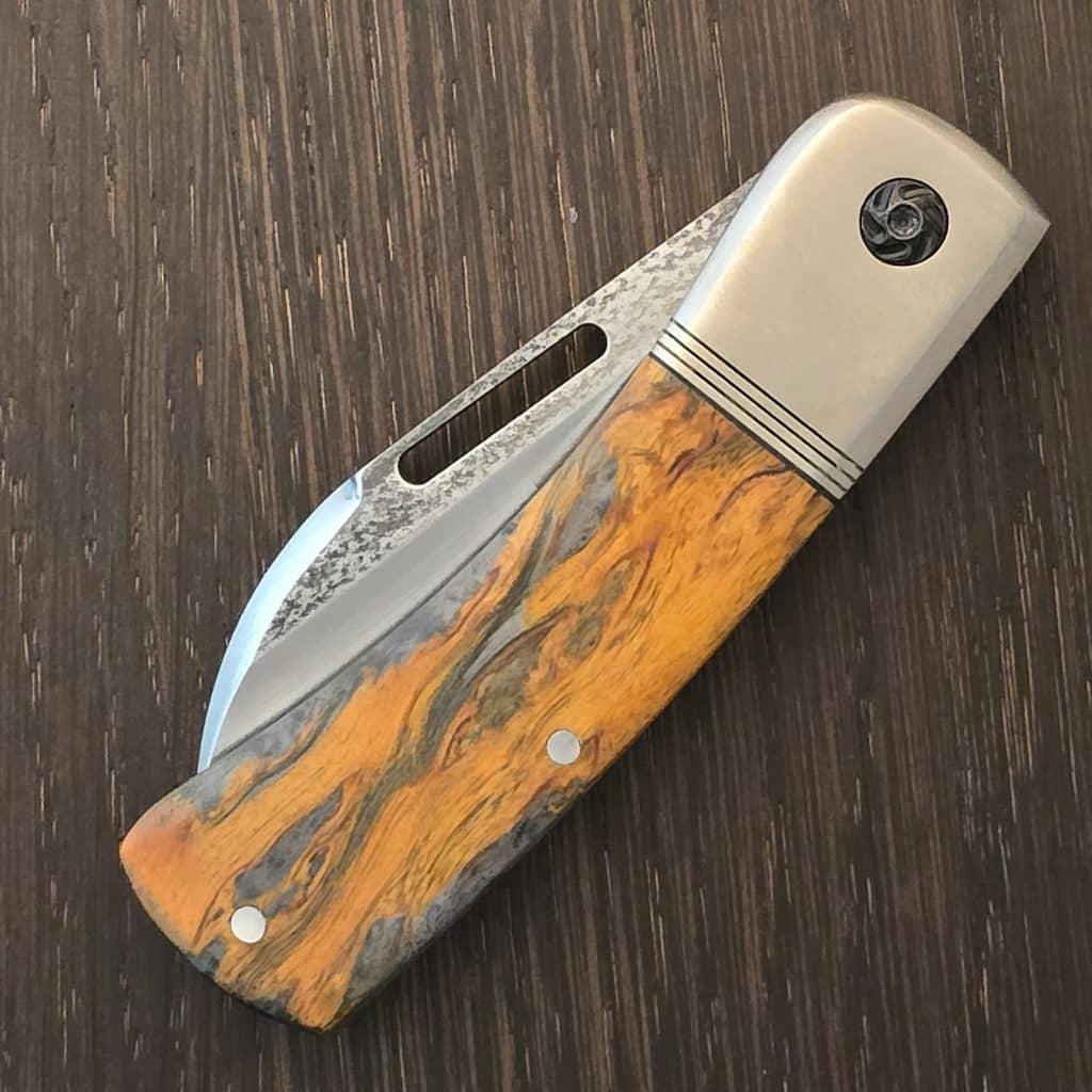 K'Roo Custom Eagle Chunky Frank in Dyed Karelian Burch Burl and Magnacut Created 8/2026 by W. O'Kelly – gallery image 4