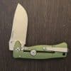 Lionsteel SR-2A GS Folding Pocket Knife Green Integral frame lock EDC Molletta