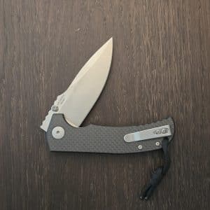 Spartin Blades Les George ASTOR in Black Carbon Fiber/G10 and CTS-XHP SFBL8CF