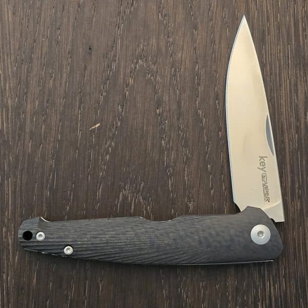 Viper Key Slipjoint Folding Knife, M390 Satin, Carbon Fiber, V5976D3FC – gallery image 1