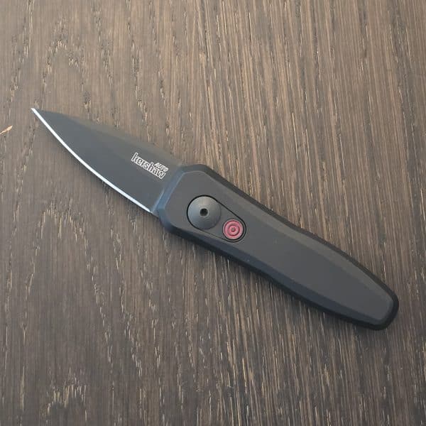 Kershaw 7500BLK Launch 4 AUTO Folding Knife 1.9" CPM-154 Black Cerakote Blade, Aluminum Handles – gallery image 1