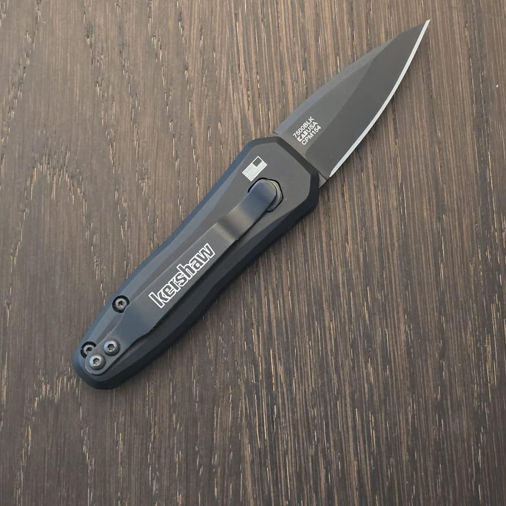 Kershaw 7500BLK Launch 4 AUTO Folding Knife 1.9" CPM-154 Black Cerakote Blade, Aluminum Handles – gallery image 2