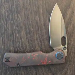 Kunwu Verta Excalibur - Black & Red Carbon Fiber - DLC Elmax Blade