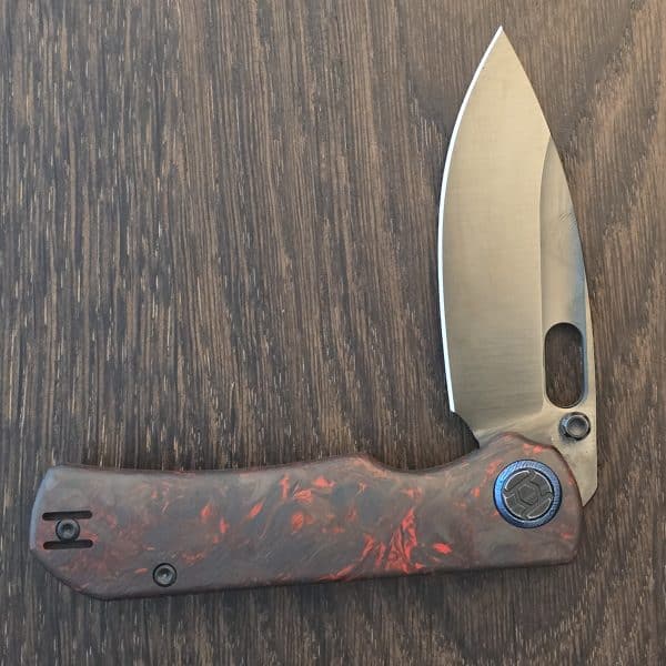 Kunwu Verta Excalibur - Black & Red Carbon Fiber - DLC Elmax Blade – gallery image 1