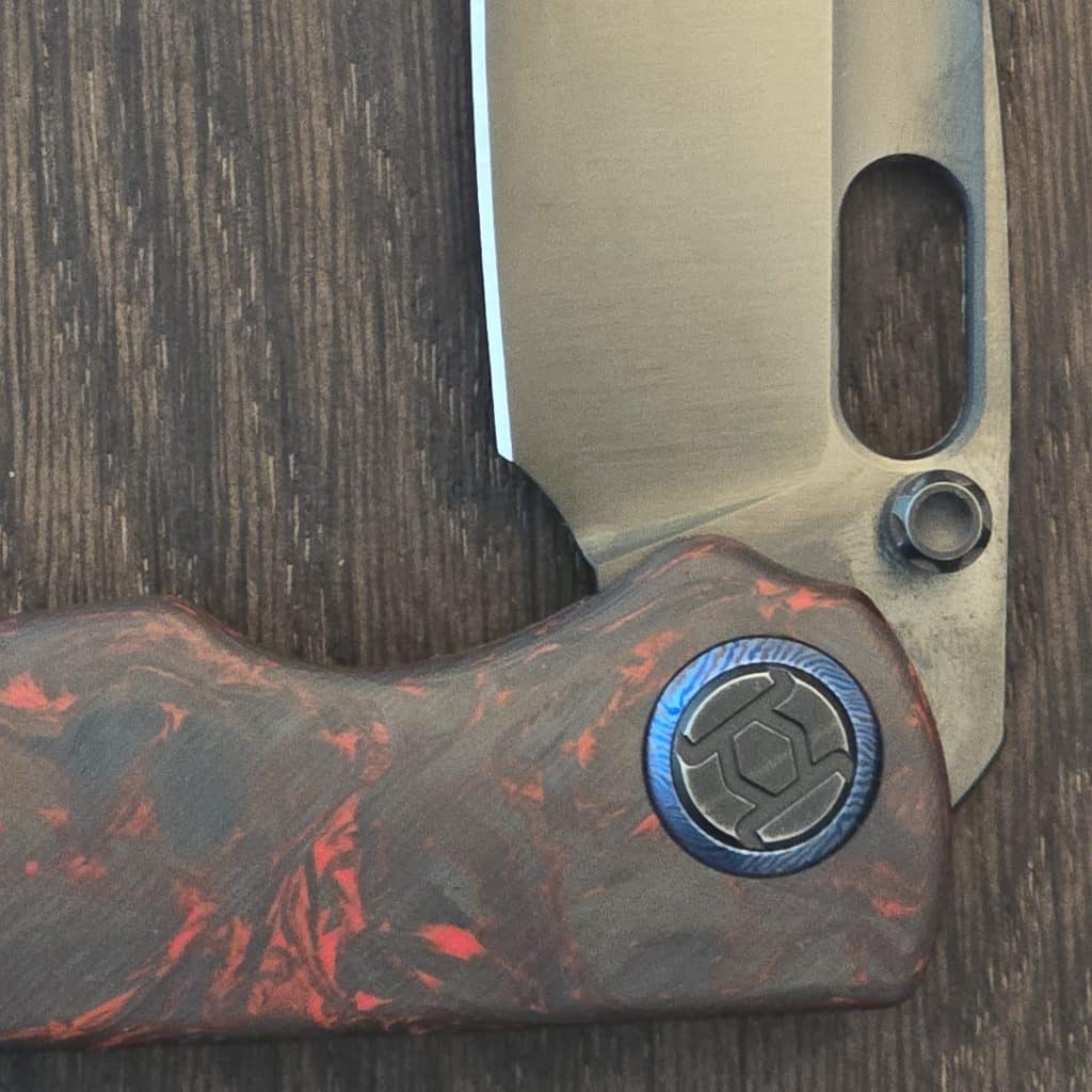 Kunwu Verta Excalibur - Black & Red Carbon Fiber - DLC Elmax Blade – gallery image 3