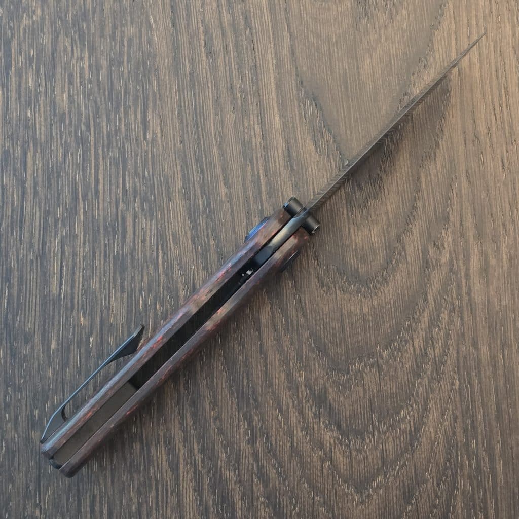 Kunwu Verta Excalibur - Black & Red Carbon Fiber - DLC Elmax Blade – gallery image 4