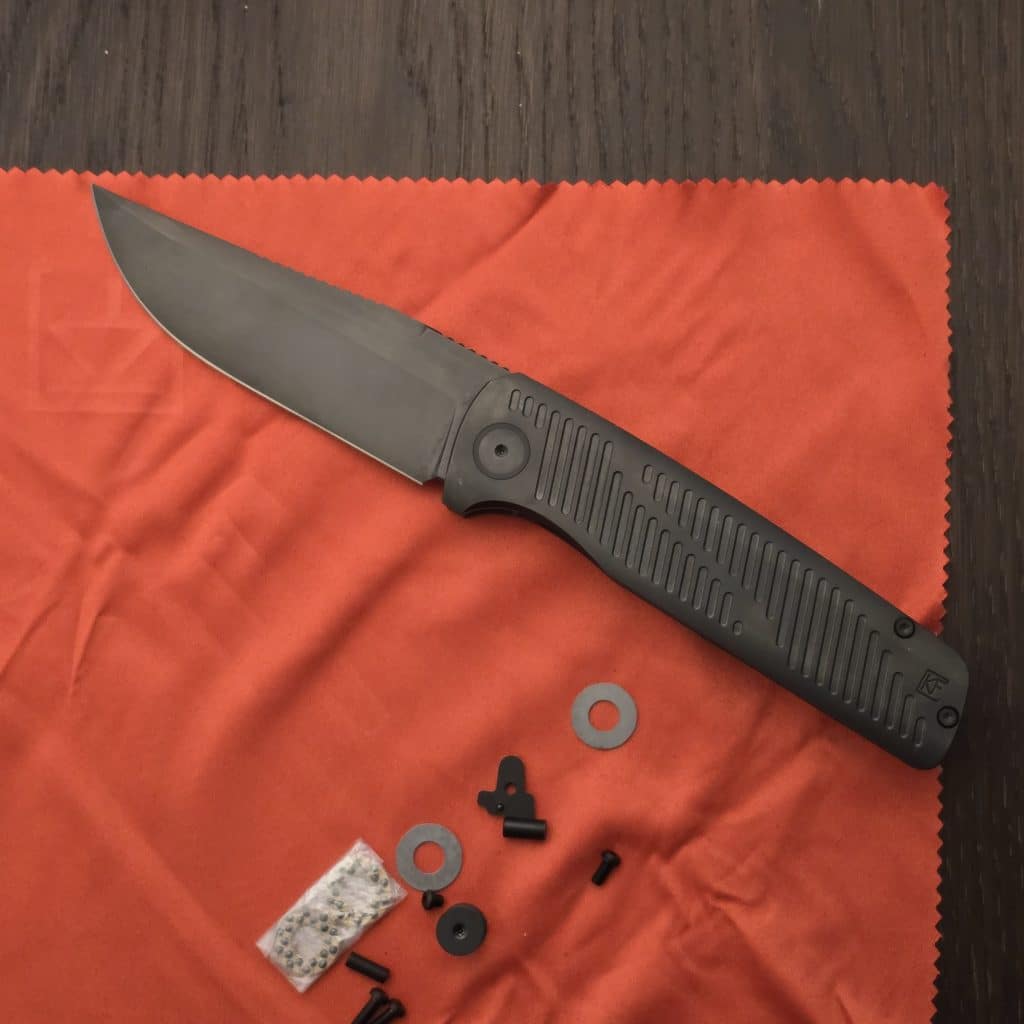 CKF Knives Gnome 2.0 By Danila Marechek in M398/ Damasteel/ Magnacore and Zicu Ti Used – gallery image 8