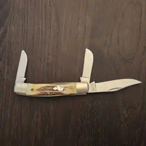 KA-BAR Dog Head Rancher WRA90 in Stag 1990's Jim Parker Era SN210
