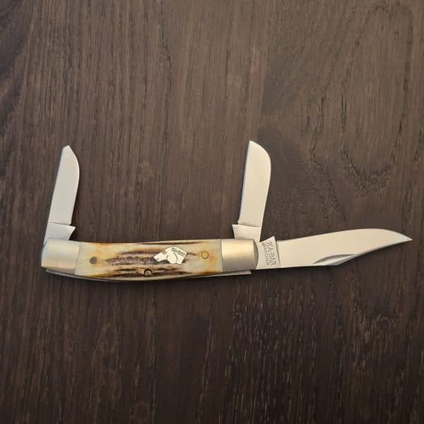 KA-BAR Dog Head Rancher WRA90 in Stag 1990's Jim Parker Era SN210 – gallery image 1