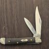 Case XX USA No 59674 Worked Bolster Ebony Wood Smooth Peanut 7220 SS
