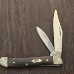 Case XX USA No 59674 Worked Bolster Ebony Wood Smooth Peanut 7220 SS