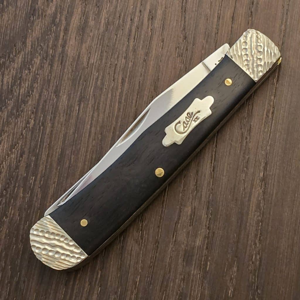 Case XX USA No 59670 Worked Bolster Ebony Wood Smooth Trapper 7254 SS – gallery image 4