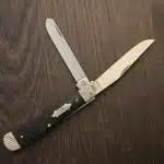Case XX USA No 59670 Worked Bolster Ebony Wood Smooth Trapper 7254 SS