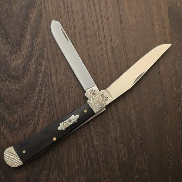 Case XX USA No 59670 Worked Bolster Ebony Wood Smooth Trapper 7254 SS – gallery image 1