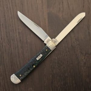 Case XX USA No 60323 Bermuda Green Smooth Bone Trapper 6254 SS