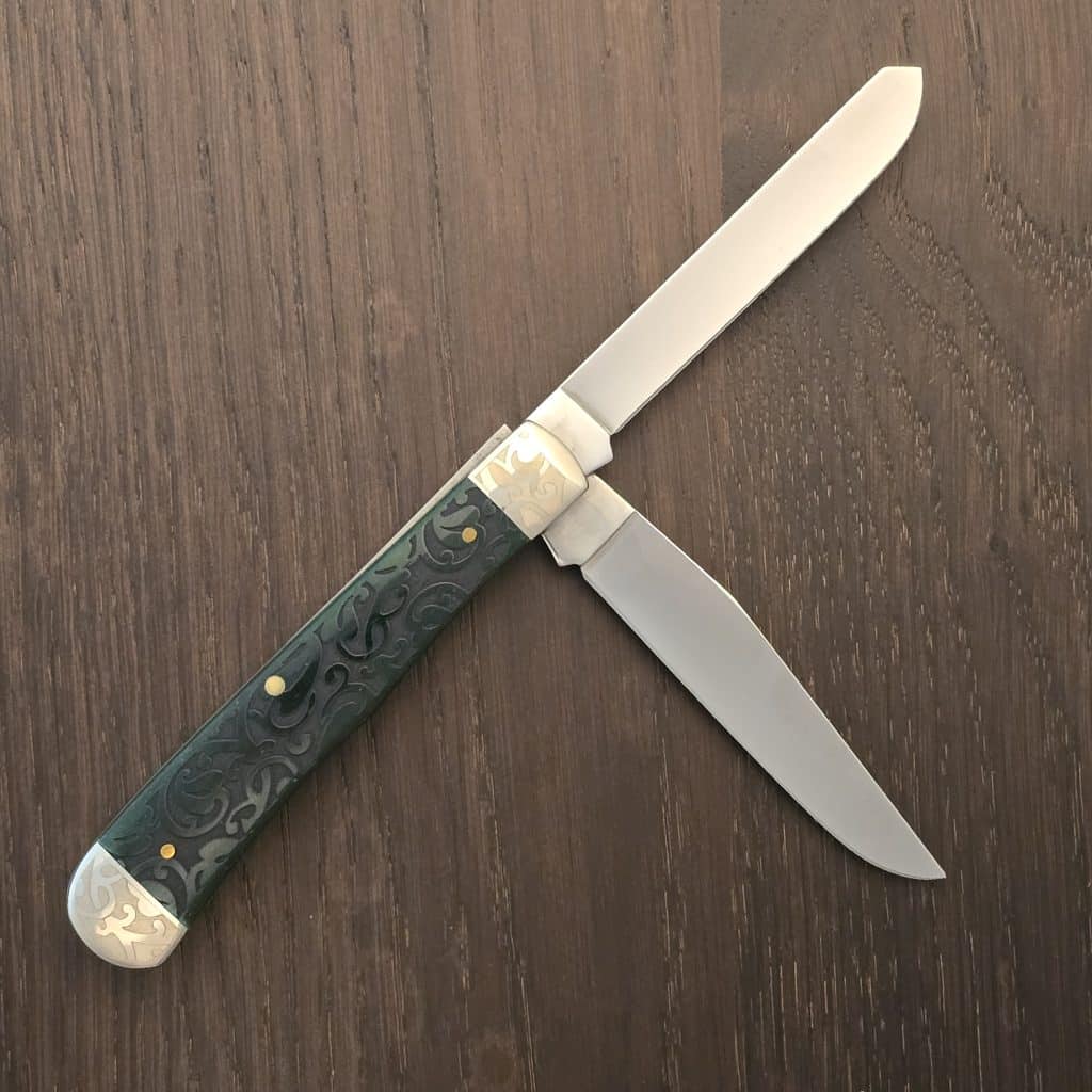 Case XX USA No 60323 Bermuda Green Smooth Bone Trapper 6254 SS – gallery image 2