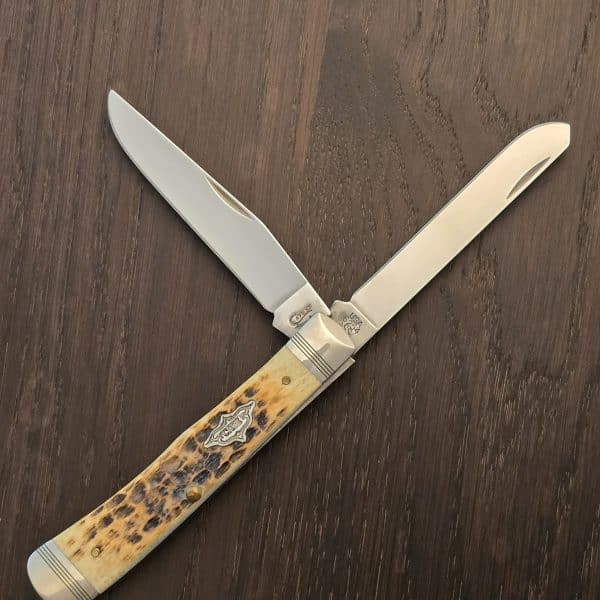 Case XX USA No 61801 Burnt Amber Bone Trapper 6254 SS – gallery image 1