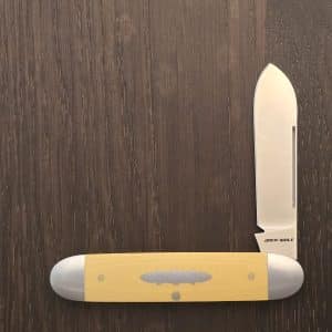 Jack Wolf Gateway Series Equal End Antique Ivory Paper Micarta