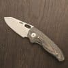 TRM Titanium Hole-Y Nerd in 20CV and Green Micarta