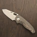 TRM Titanium Hole-Y Nerd in 20CV and Green Micarta