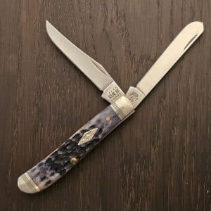Case XX USA No 31624 Purple Bone Standard Jig Mini Trapper 6207 SS