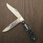 Great Eastern Cutlery #728226 French Creek Trapper in Continental Blue India Jigged Bone