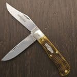 Great Eastern Cutlery #728226 French Creek Trapper Antique Yellow Jigged Bone