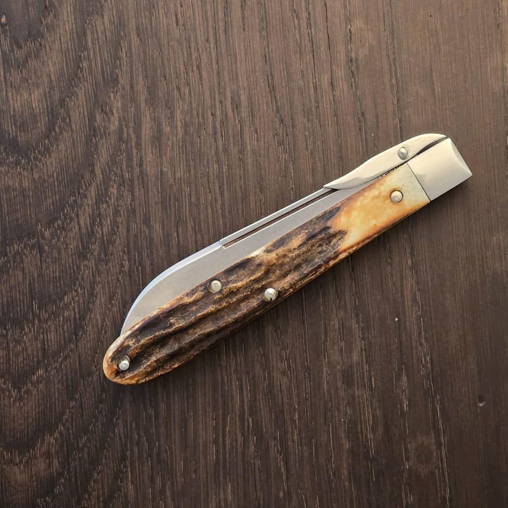 Tuna Valley Cutlery Mountain Cougar Genuine Stag Spear w/154CM (1 of 30) – gallery image 4