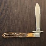 Tuna Valley Cutlery Mountain Cougar Genuine Stag Spear w/154CM (1 of 30)