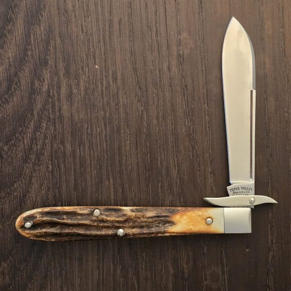 Tuna Valley Cutlery Mountain Cougar Genuine Stag Spear w/154CM (1 of 30) – gallery image 1