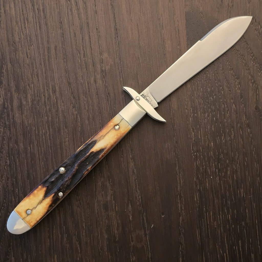 Tuna Valley Cutlery Mountain Cougar Genuine Stag Spear w/154CM (1 of 30) End Cap – gallery image 2