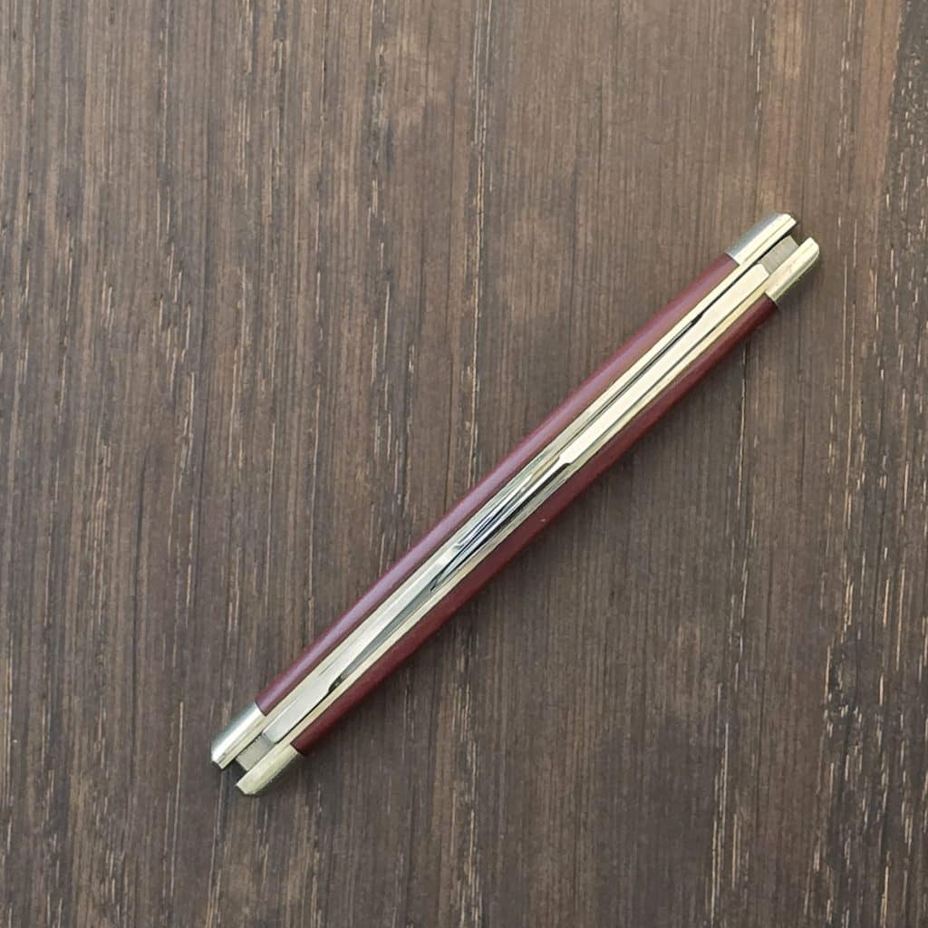Hen & Rooster / A.G. Russell Gentleman's Congress Folder #273 CR Vintage (1975-1980) in Coral Rucarta and German Stainless – gallery image 3