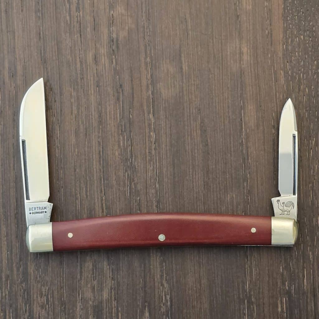 Hen & Rooster / A.G. Russell Gentleman's Congress Folder #273 CR Vintage (1975-1980) in Coral Rucarta and German Stainless – gallery image 2