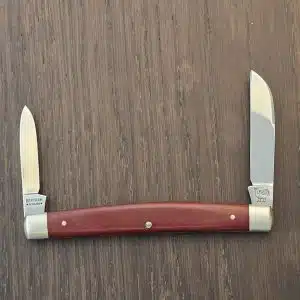 Hen & Rooster / A.G. Russell Gentleman's Congress Folder #273 CR Vintage (1975-1980) in Coral Rucarta and German Stainless