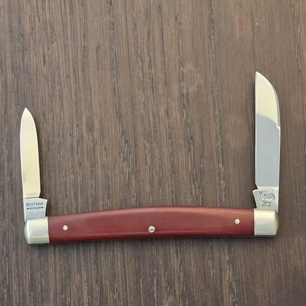 Hen & Rooster / A.G. Russell Gentleman's Congress Folder #273 CR Vintage (1975-1980) in Coral Rucarta and German Stainless – gallery image 1