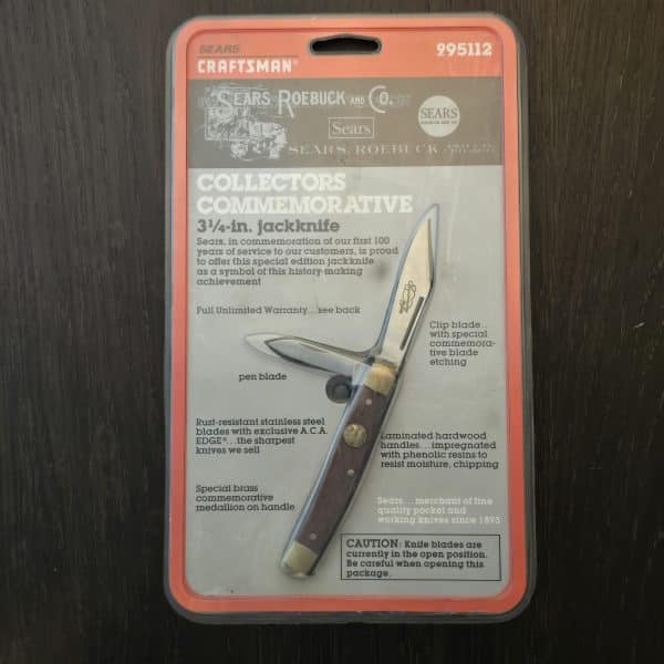 Craftsman Vintage Collectors Commemorative Jack Knife For Sears100 year Anniversary in original packaging – gallery image 1