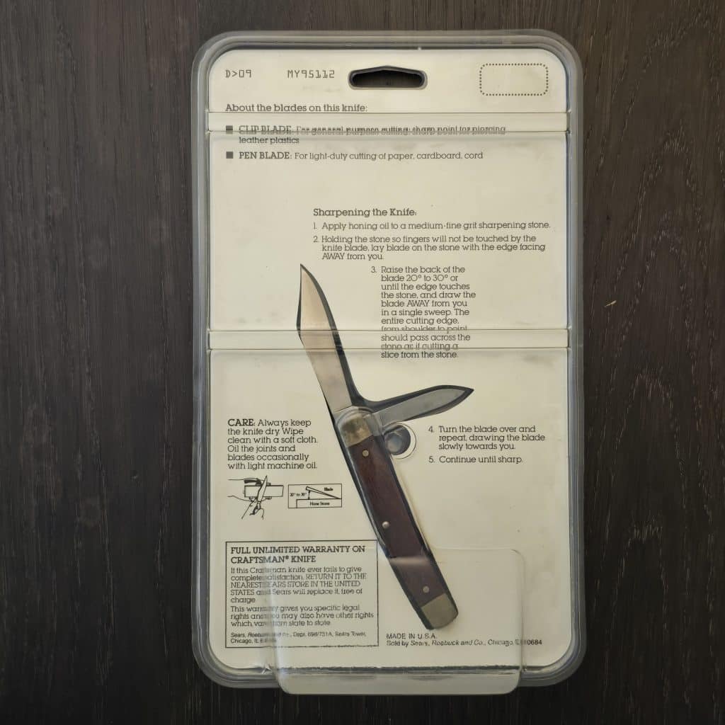 Craftsman Vintage Collectors Commemorative Jack Knife For Sears100 year Anniversary in original packaging – gallery image 2