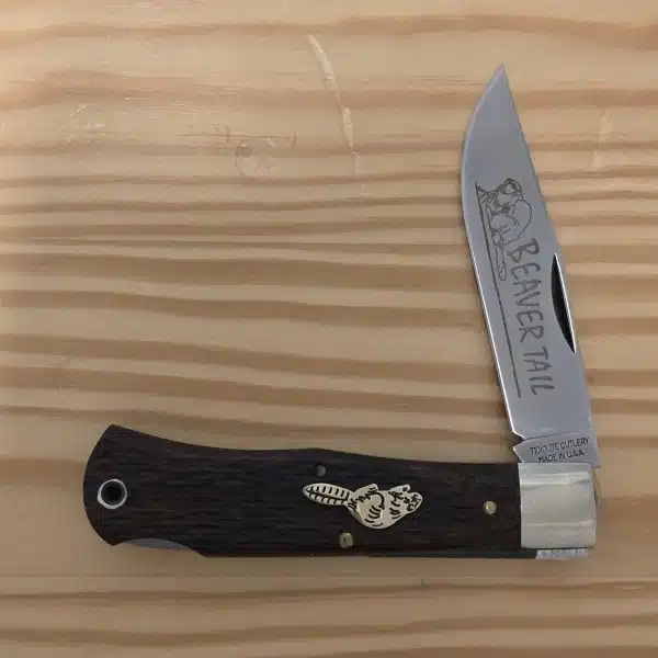 Great Eastern Cutlery #721110 L Jigged Bocote Wood Beaver Tail SN 26 of 50 – gallery image 1
