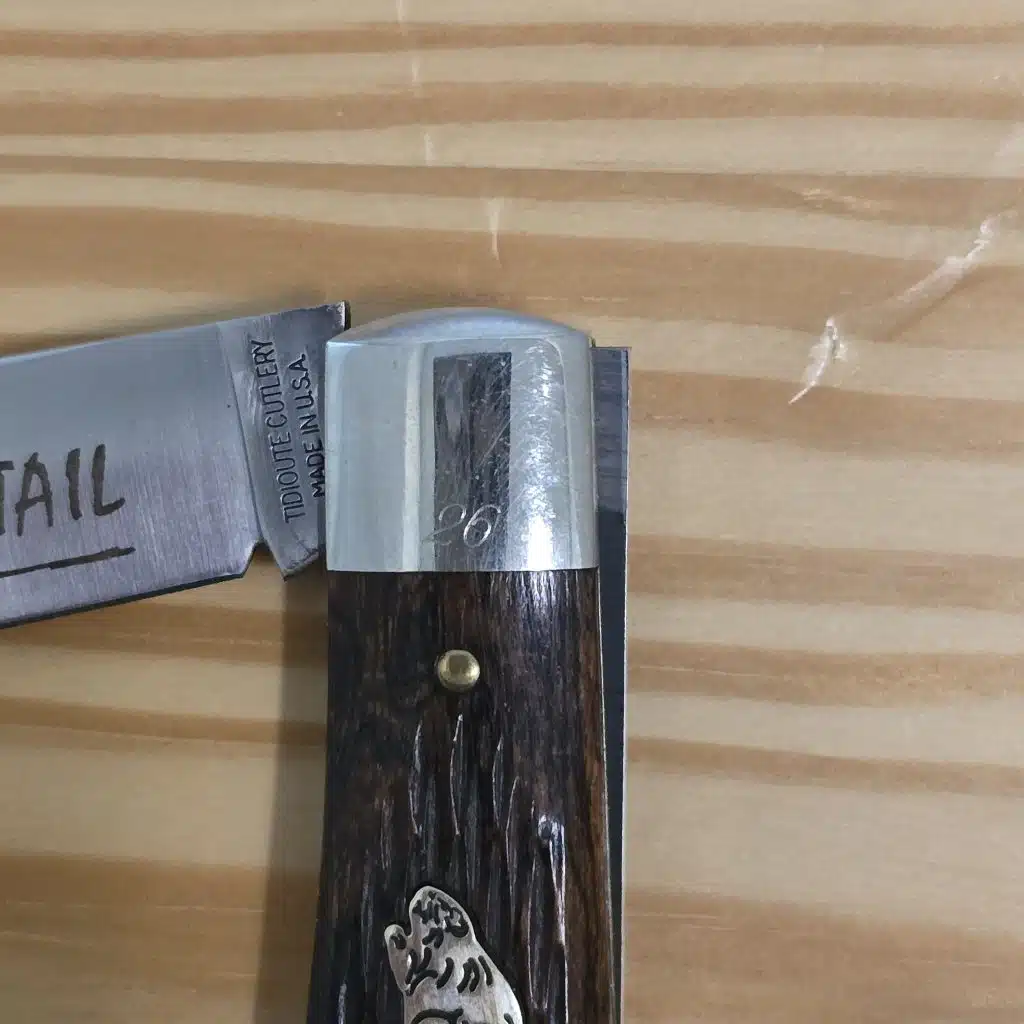Great Eastern Cutlery #721110 L Jigged Bocote Wood Beaver Tail SN 26 of 50 – gallery image 3