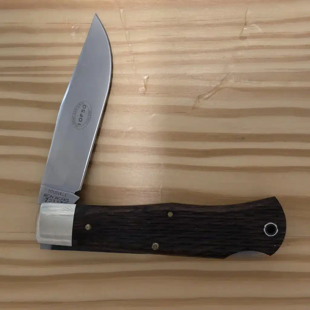 Great Eastern Cutlery #721110 L Jigged Bocote Wood Beaver Tail SN 26 of 50 – gallery image 2