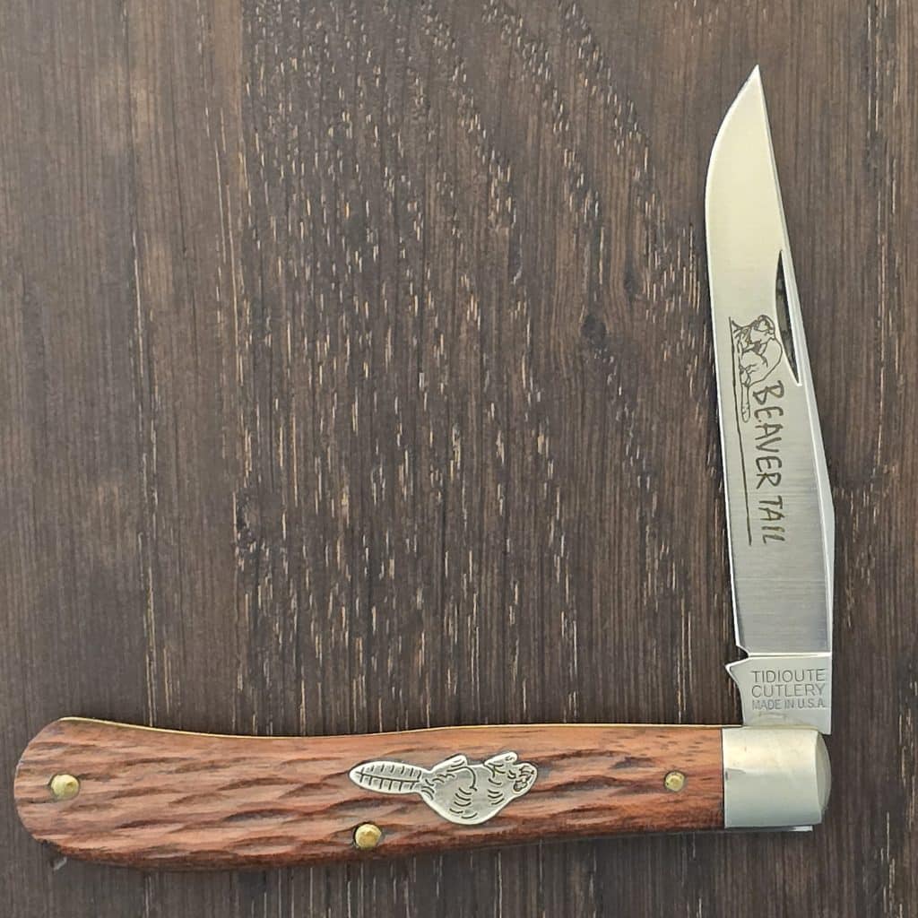 Great Eastern Cutlery #480110 Jigged Bubinga Wood Beaver Tail – gallery image 4